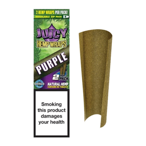 Juicy Jay-s Hemp Blunt Wraps Purple - Imagen 2